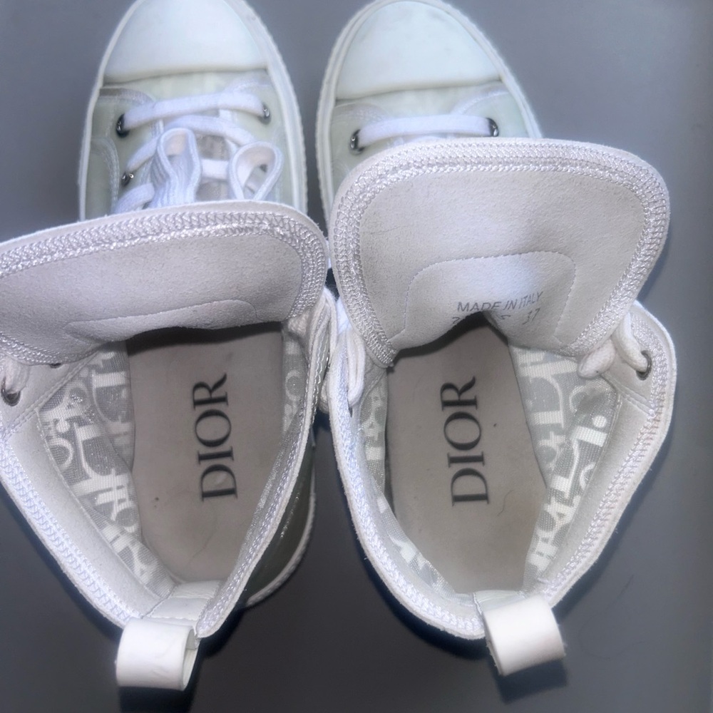 Dior White High-Top Sneakers